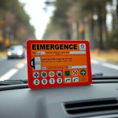 Karta ratownicza w samochodzie – co to jest, gdzie ją umieścić i jak ją rozpoznać