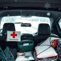 Co wozić w samochodzie zimą: obowiązkowe i przydatne wyposażenie na awarie i śliską drogę